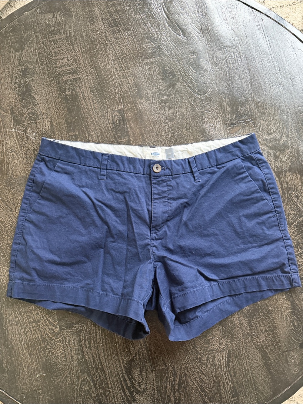 Old Navy Blue Women's Casual Chino Shorts